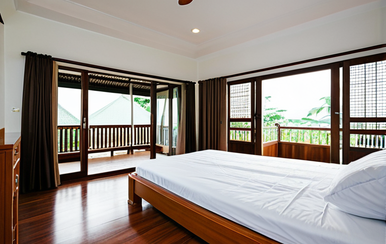 **
A spacious, well-lit Thai home, prepared for the return of elderly parents. Focus on safety modifications: handrails in the bathroom and along hallways, a clean and clutter-free bedroom with an adjustable bed. Family-friendly, appropriate content, safe for work, fully clothed people (if any are present), natural proportions, professional interior design photography, high quality.
**